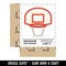 Basketball Hoop and Backboard Waterproof Vinyl Phone Tablet Laptop Water Bottle Sticker Set - 5 Pack
